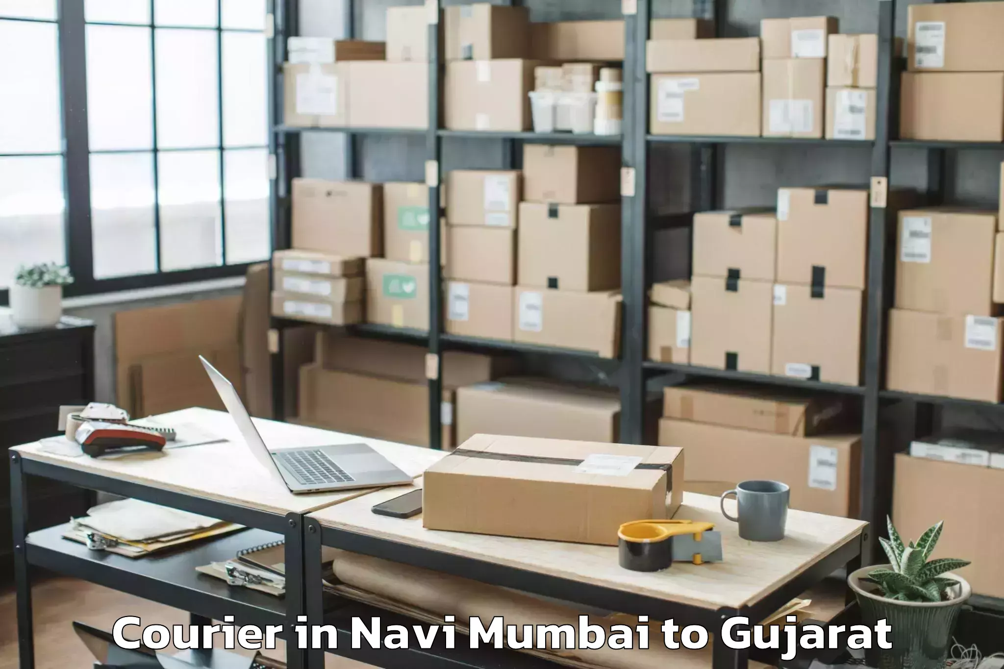 Professional Navi Mumbai to Inorbit Mall Vadodara Courier